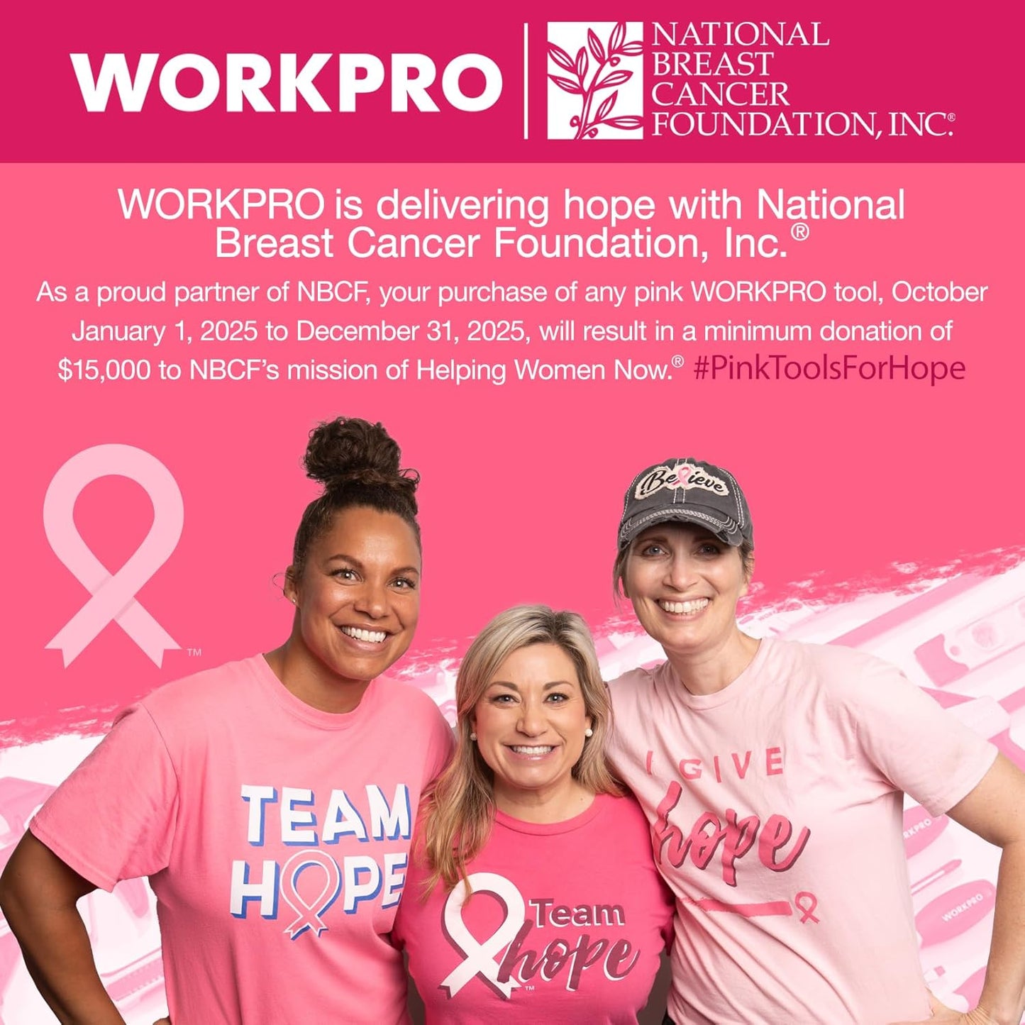 WORKPRO Pink Cordless Grass Shear & Shrubbery Trimmer - 2 in 1 Handheld Hedge Trimmer 7.2V Electric Grass Trimmer Hedge Shears/Grass Cutter 2.0Ah Rechargeable Lithium-Ion Battery - Pink Ribbon