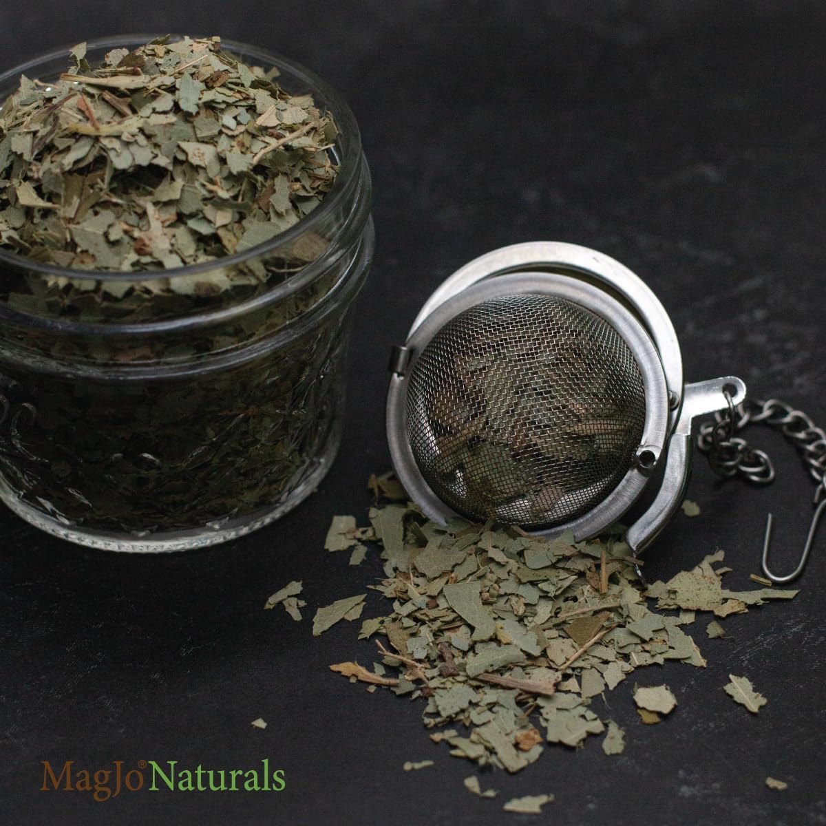 MagJo Naturals Dried Eucalyptus Leaf Cut & Sifted (16 Oz) Herbal Tea, Packaged in the USA with Resealable Bag