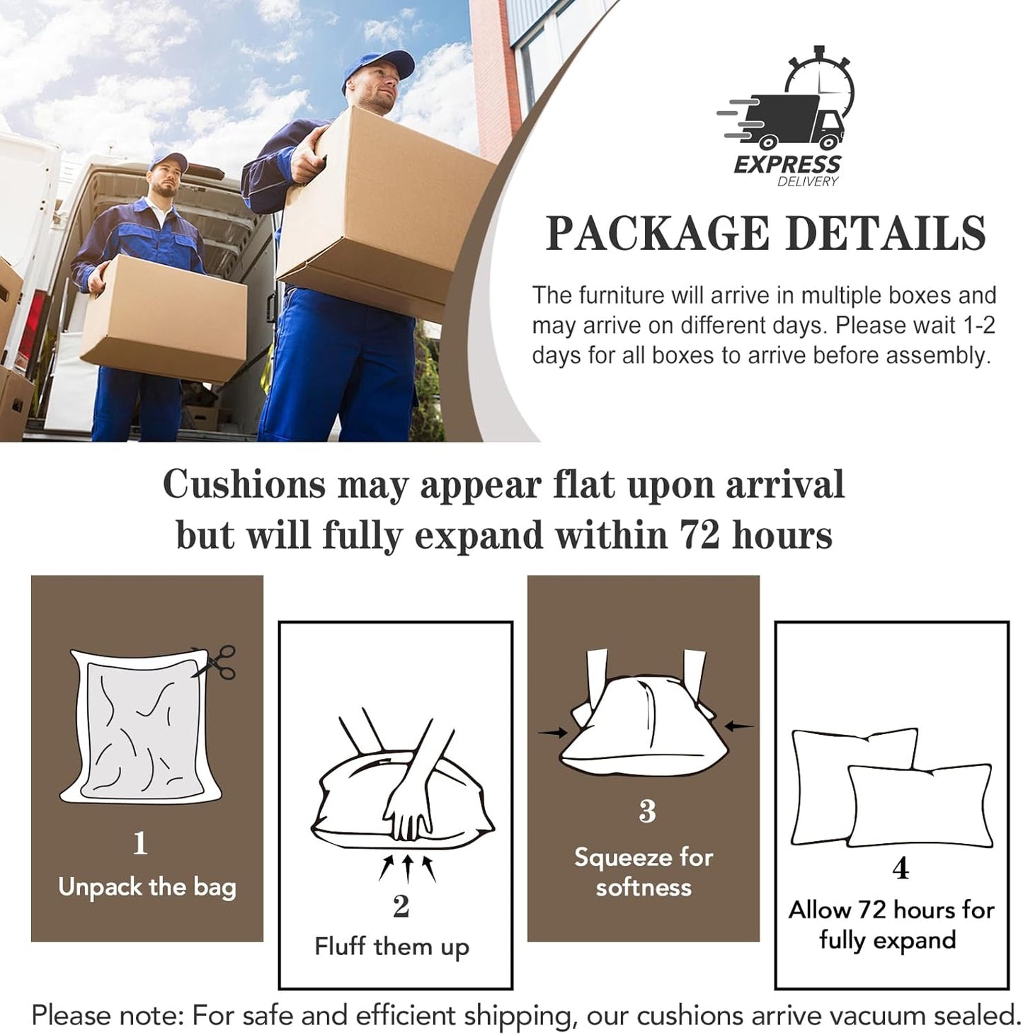 EAGLE PEAK Natural Wood Outdoor Patio Furniture, Cedar Furniture, Conversation Set, Outdoor Seating for Deck Patio Porch, Sofa 4 Chairs Coffee Table & Side Table, 7 Pieces, Brown/Red