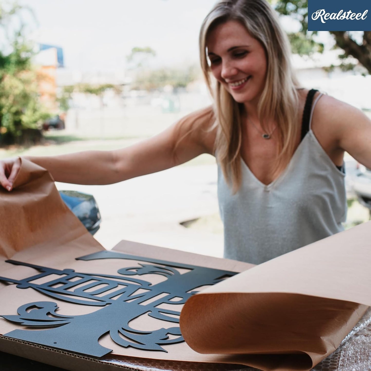 RealSteel, Metal Name Sign, Custom Metal Signs, Metal Wall Art, Split Letter Monogram, Metal Wall Decor, Last Name Sign, Family Name Sign, Personalized Wedding Gift, Garden Decor