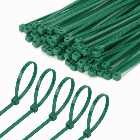 8 Inch Garden Green Zip Tie 1000 PCS, 40 Lbs - Small to Medium Zip Tie, Nylon PA66 UV Resistant Cable Tie Heavy Duty for Indoor and Outdoor Use - Ideal for bundling and securing objects