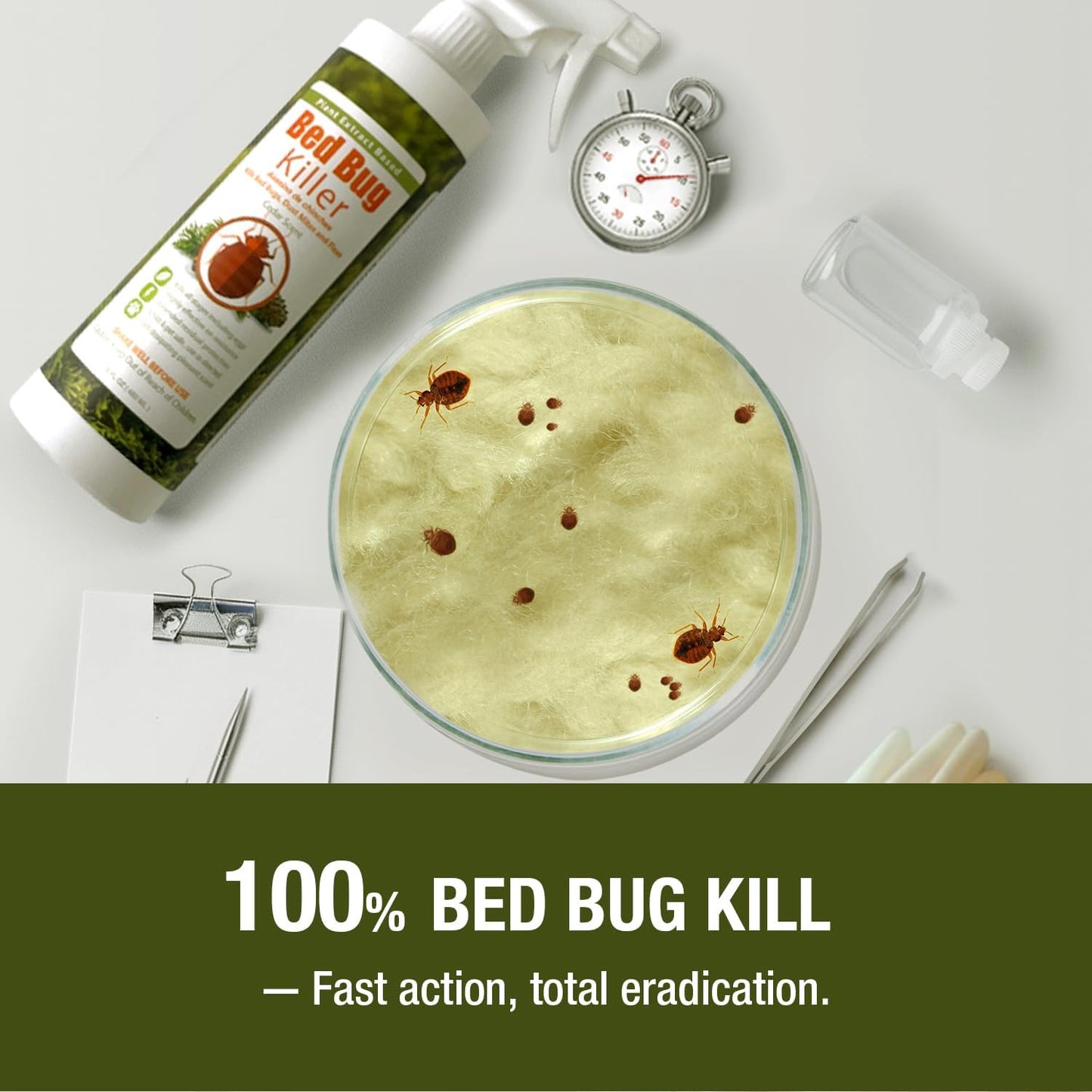 Bed Bug Killer (16OZ) EcoVenger by EcoRaider−100% Kill Efficacy−Kills All Stages on Contact-14 Day Residual Protection− EcoFriendly & Non-Toxic Child & Pet Friendly