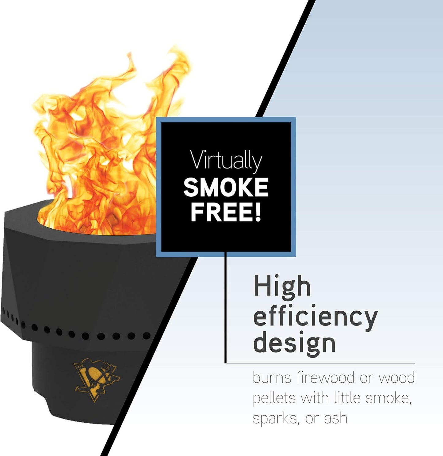 Blue Sky Outdoor Living PFP1513-CB Portable Fire Pit, Chicago Blackhawks