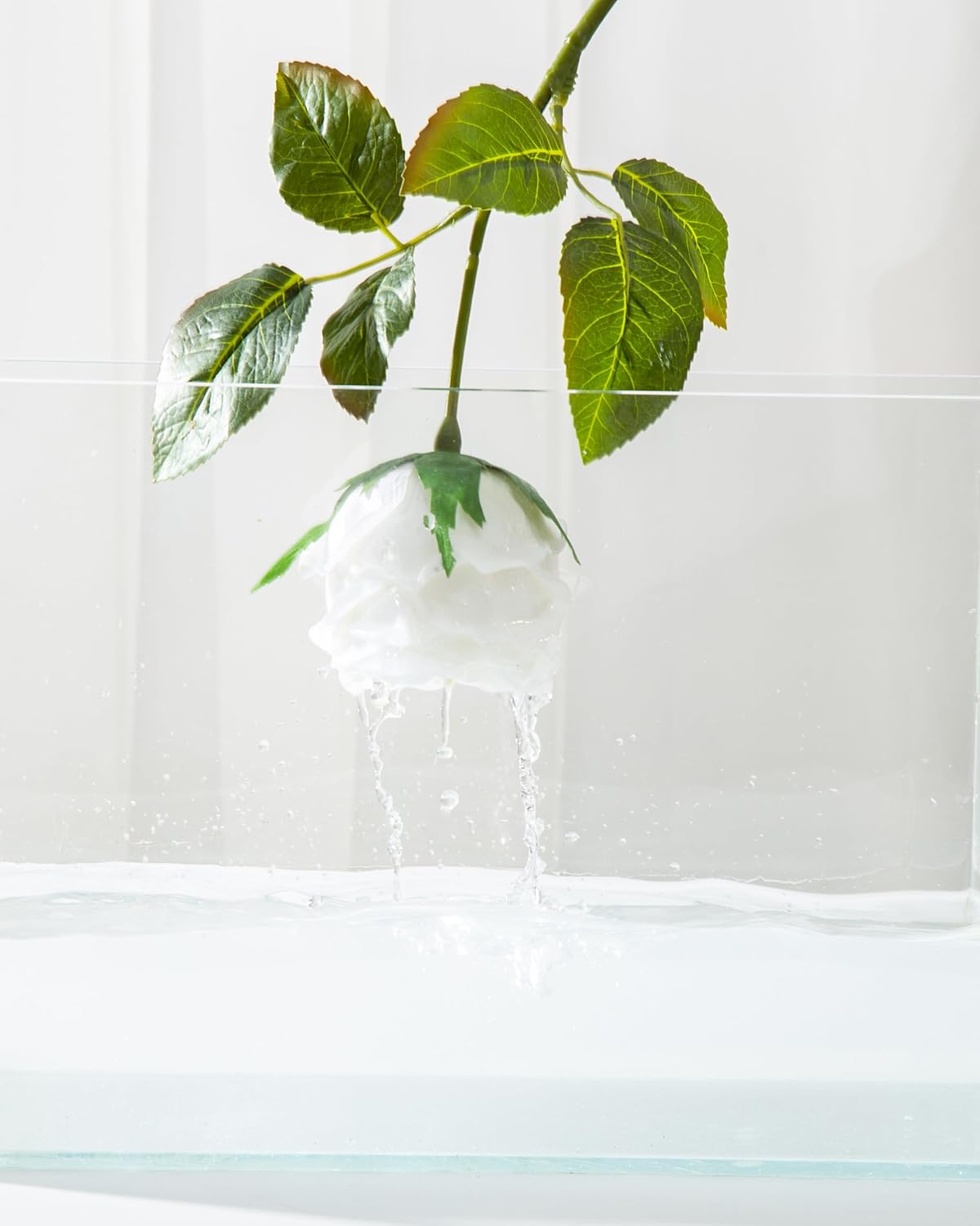 DuHouse 5Pcs Silk Roses Fake Pink Roses with Stems Real Touch Rose Artificial Flowers for Arrangement Wedding Party Home Decoration