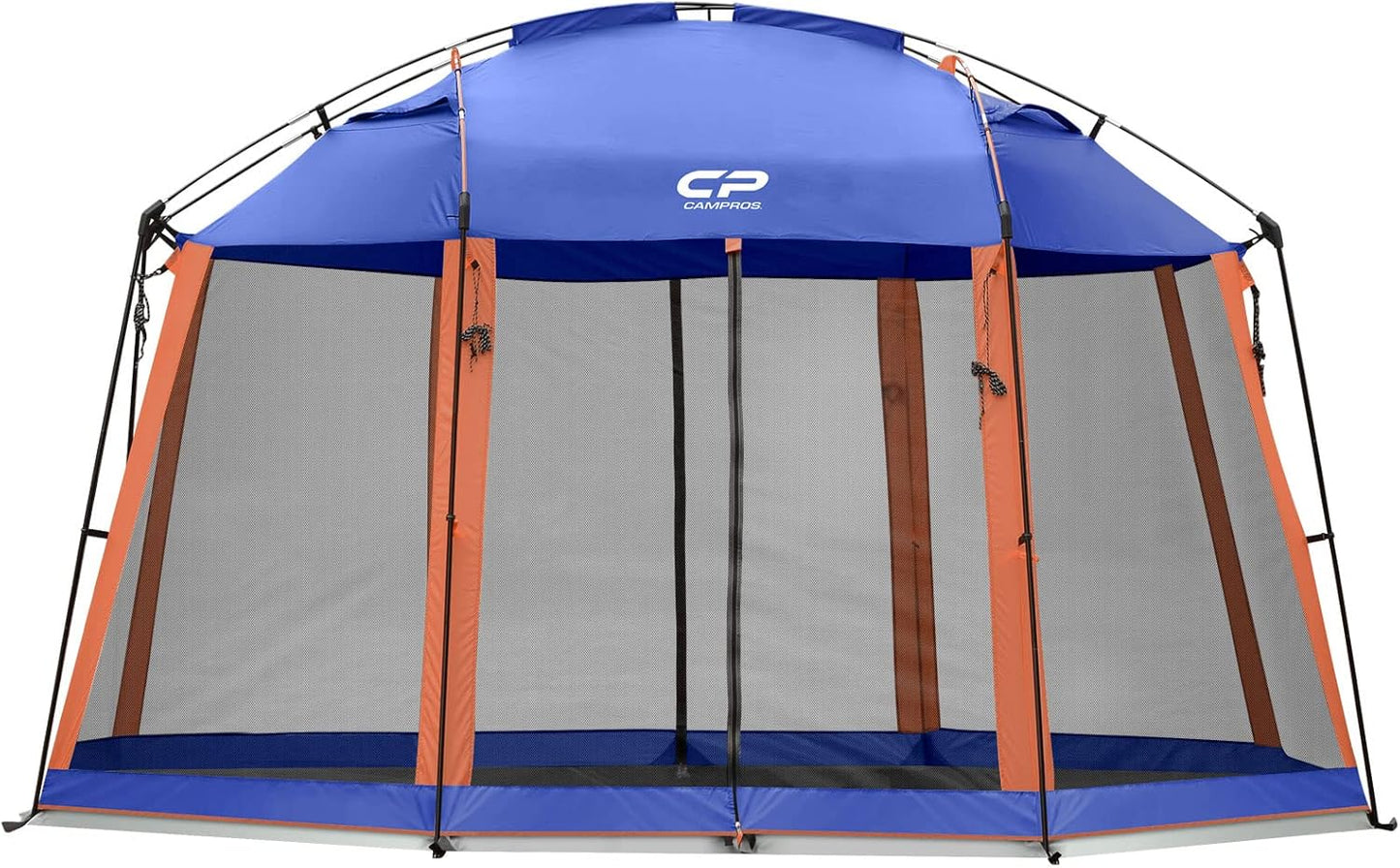 CAMPROS CP Screen House 13 x 13 Ft Screened Mesh Net Wall Canopy Tent Screen Shelter Gazebos for Patios Outdoor Camping Activities - Blue
