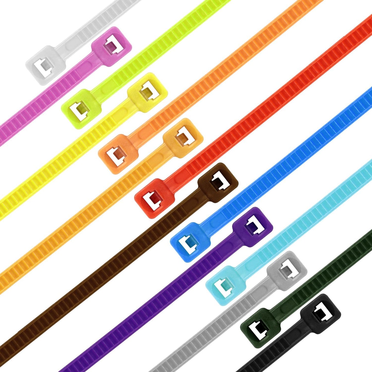 12 Inch Zip Ties Pink 1000 PCS, 50 Lbs- Heavy Duty Tensile Strength, Nylon PA66 UV Resistant Cable Ties for Indoor and Outdoor Use - Ideal for object bundling and fastening