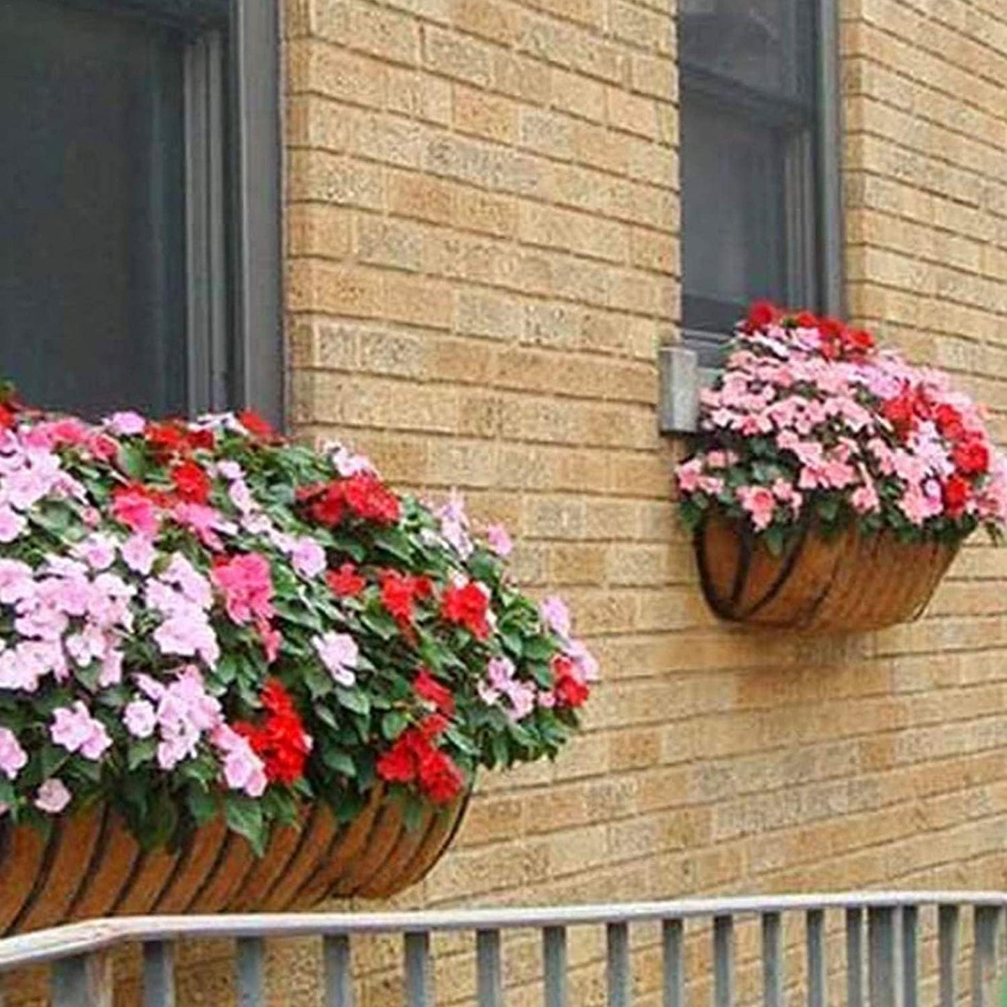 chengchuang 2 Packs Natural Coco Fiber Replacement Liner, 24/30/36/48 in Coconut Liners for Planters, Coco Liners for Window Box/Hanging Basket Liners, Durable Coconut Coir for Planting (48 inch)