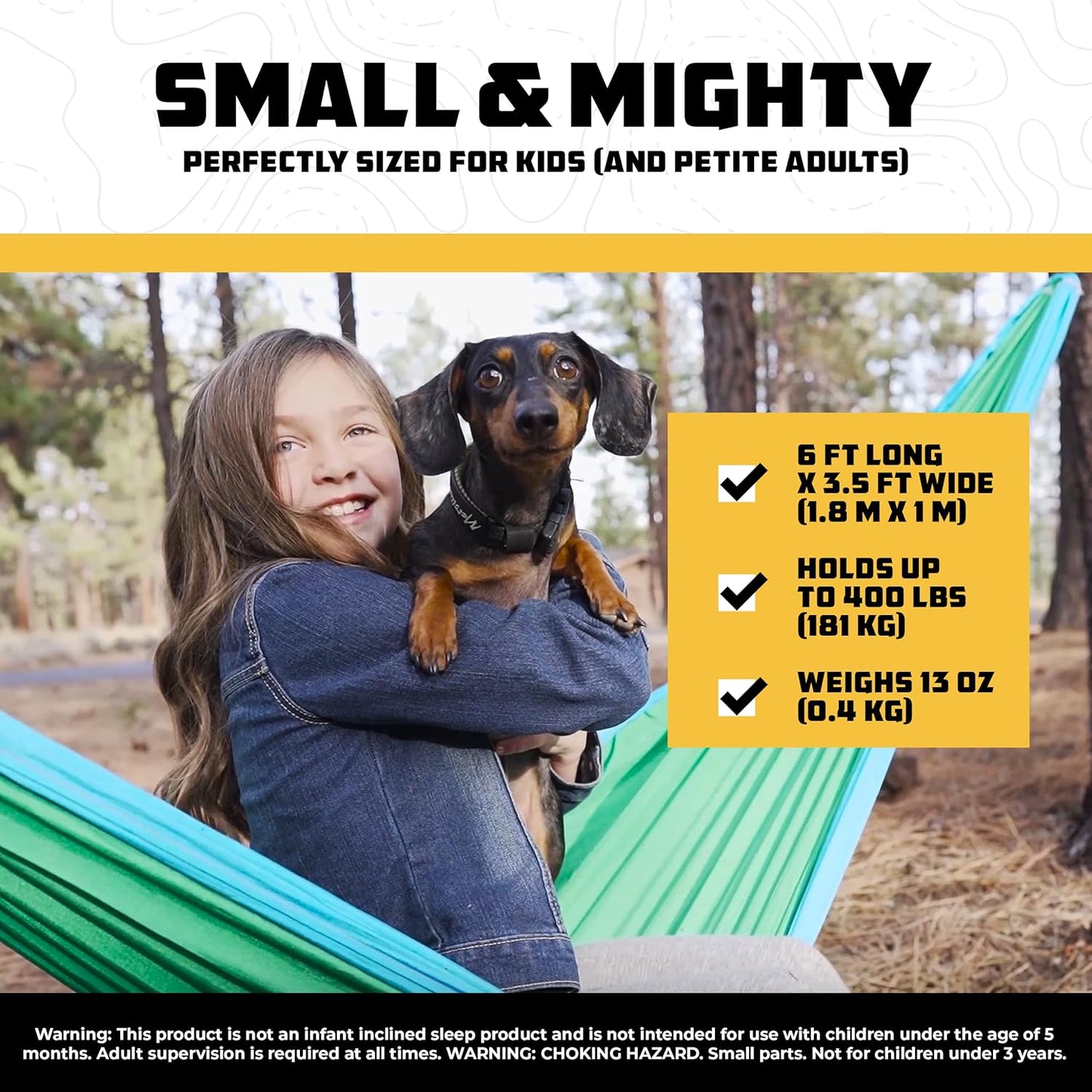 Wise Owl Outfitters Camping Hammock – 500lbs Portable Hammock with Tree Straps - Travel, Backpacking, Hiking, Outdoors Camping Gear - Single or Double