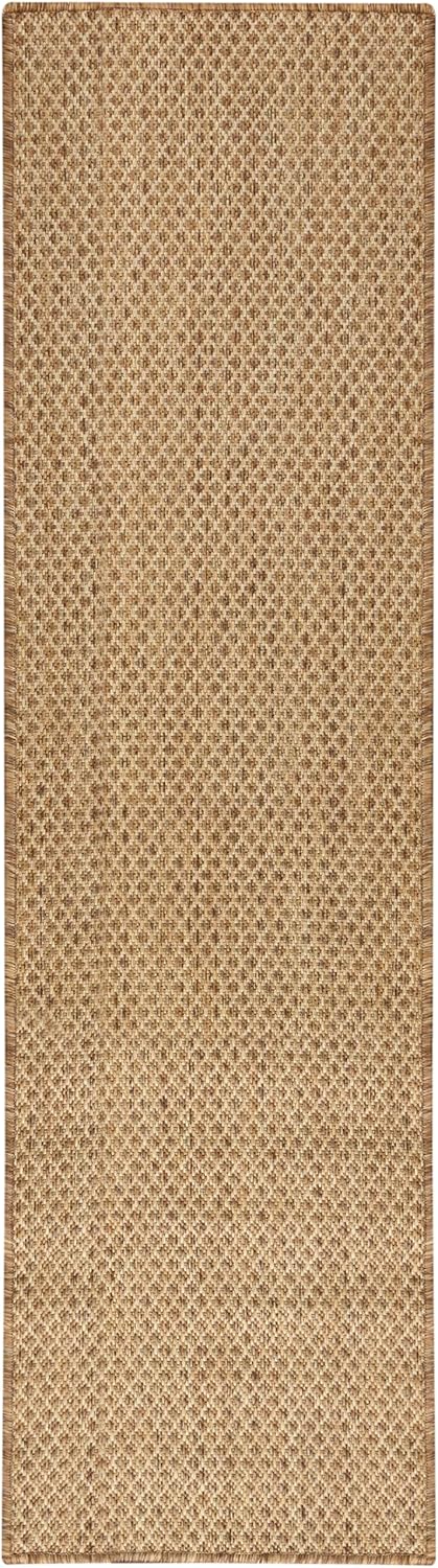 Nourison Home Courtyard Jute 2' x 6' Area Rug - Easy Clean, Non Shedding, Bed Room, Living Room, Dining Room, Kitchen (6' Runner)