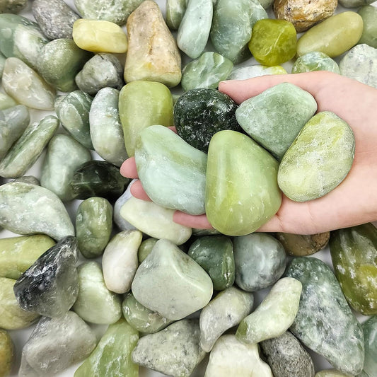 10 lbs Polished River Rocks, 2-3 Inch Large Pebbles for Plants, Decorative Stones for Succulent, Landscaping, Vases, Crafting and Garden