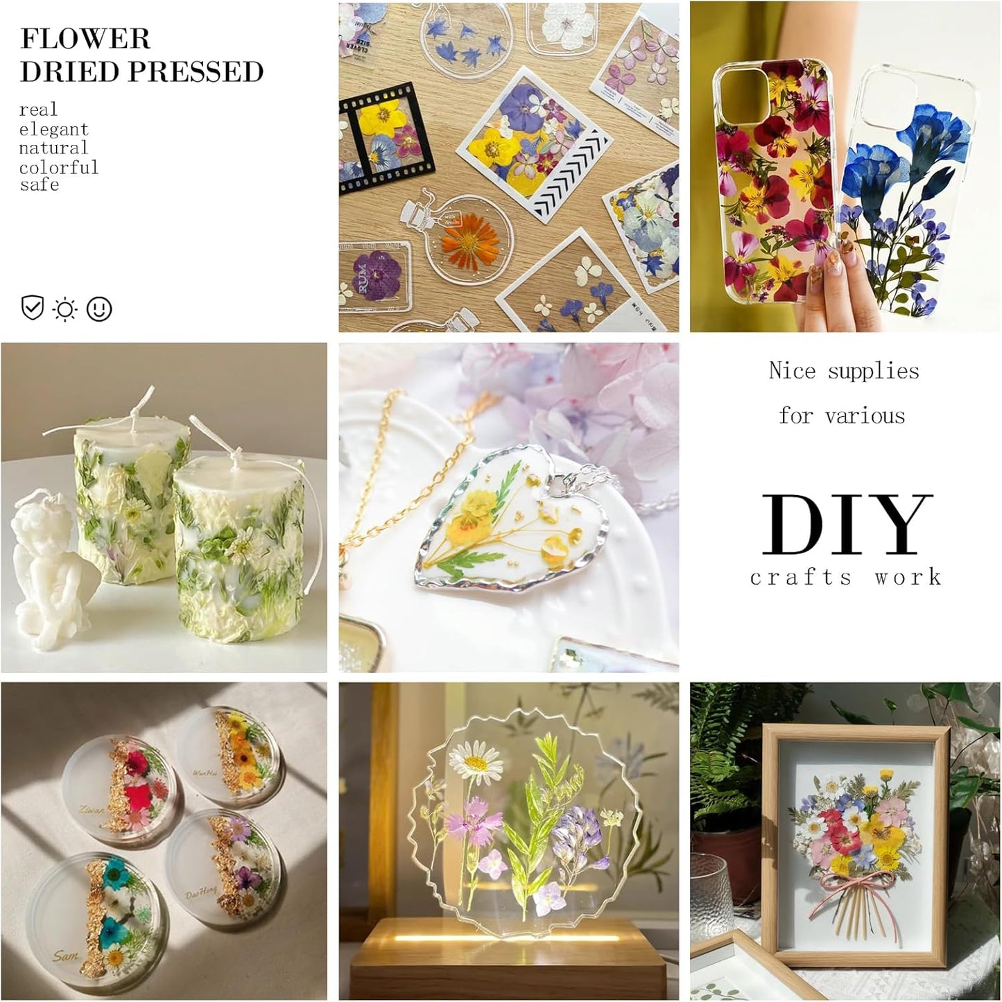 90Pcs Fall Pressed Dried Flowers for Resin, Real Assorted Autumn Natural Bulk Orange Dry Floral Leaves for DIY Art Crafts, Epoxy Molds, Jewelry, Soap, Candle Making