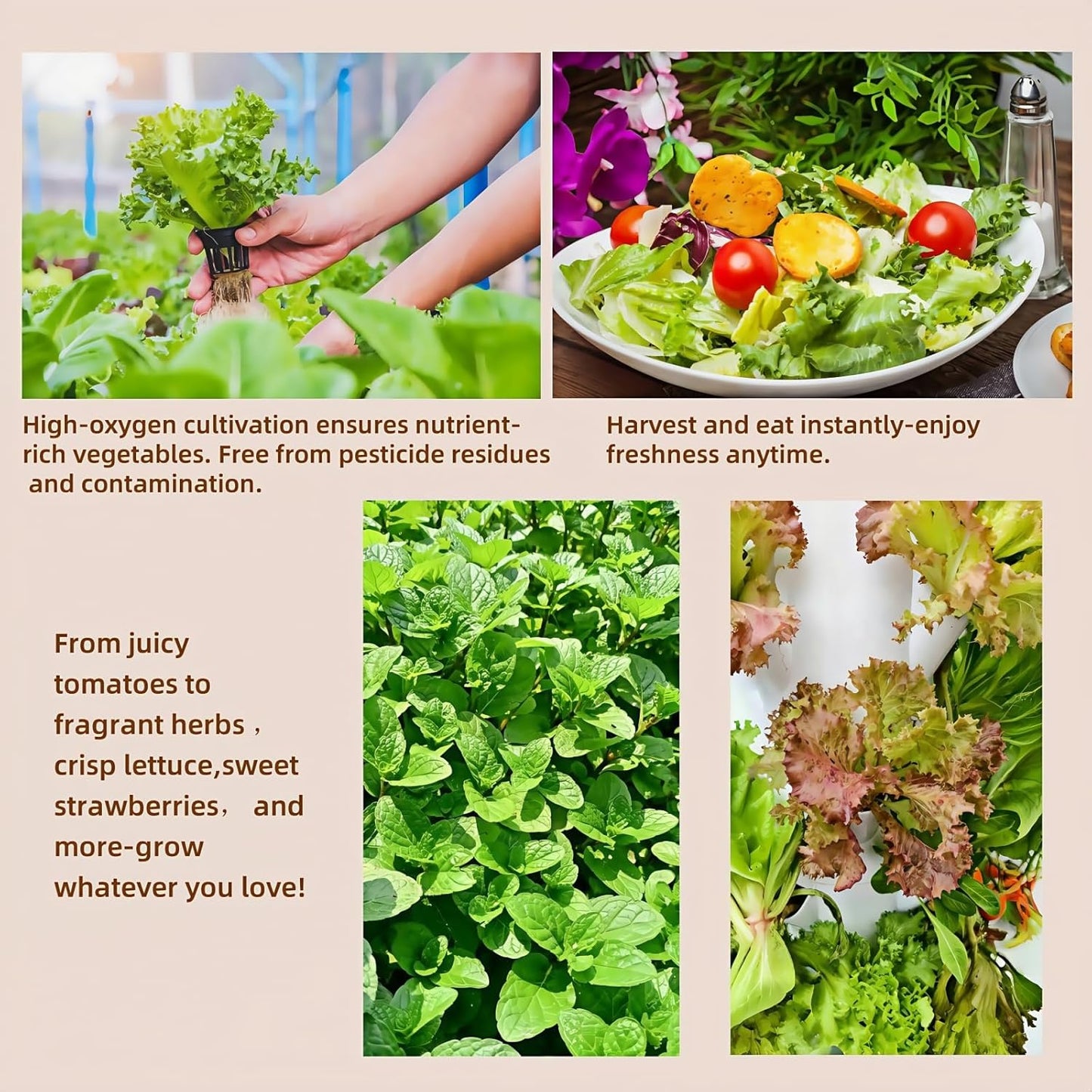 Hydroponics Growing System kit, Vertical hydroponic Garden ，Outdoor Indoor hydroponics Growing System，Lettuce Grow Tower,Pump System, Auto Timer, 30 Pods,Gardening Gift