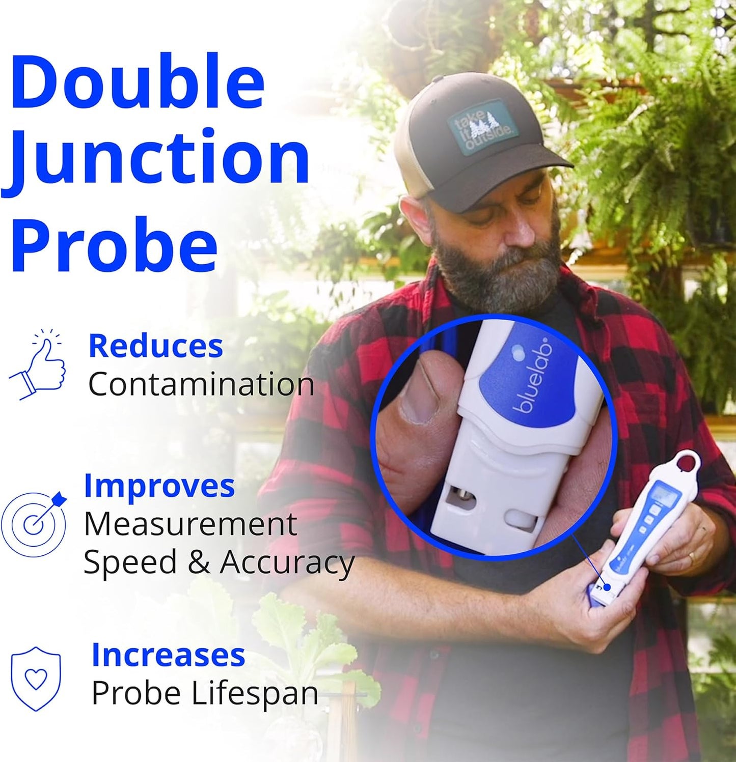 Bluelab pH Pen Meter and Probe Care Kit pH with Calibration Supplies, Storage Solution & Brush, Reliable Digital Tester for pH, Temperature in Growing Solutions, Optimal Plant Health and Yield