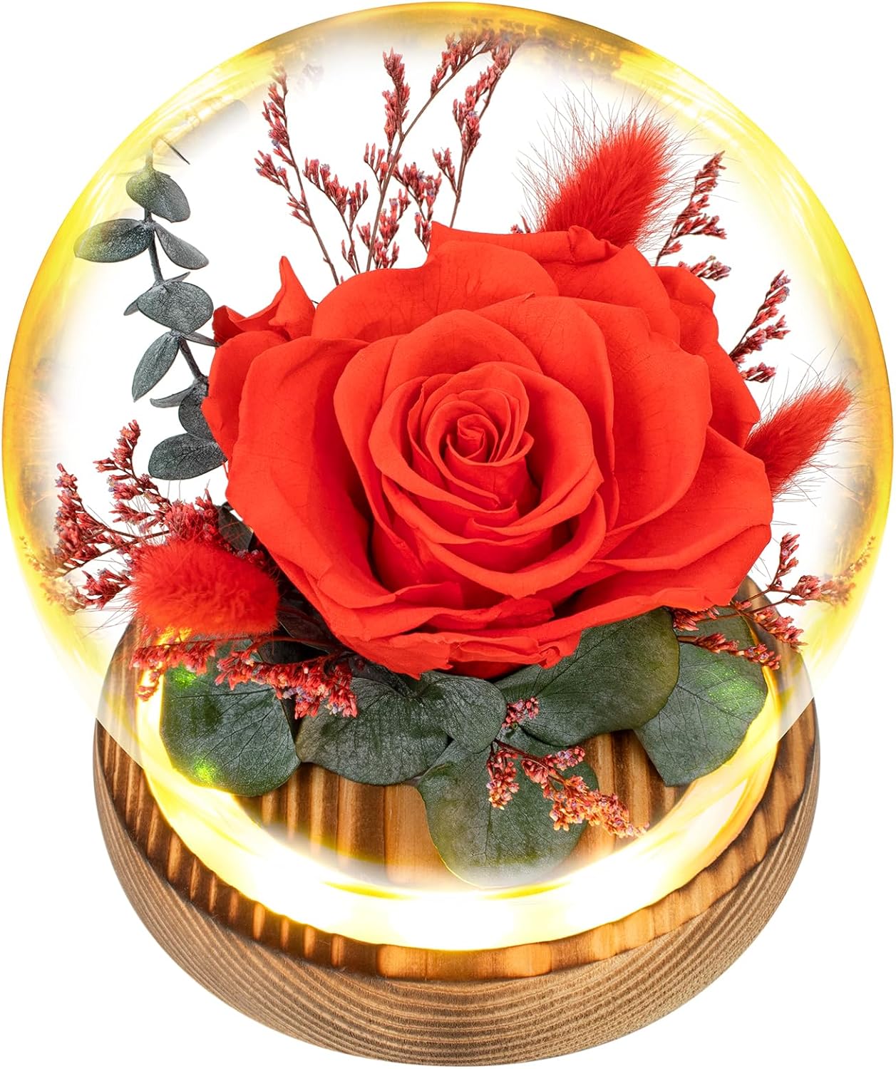 Forever Roses Flowers Gifts, Gifts for Mom, Birthday Gifts for Women, Preserved Flowers Fresh Bouquet, Flowers for Delivery Prime, Valentines, Mothers, Christmas, With LED Light Battery Included