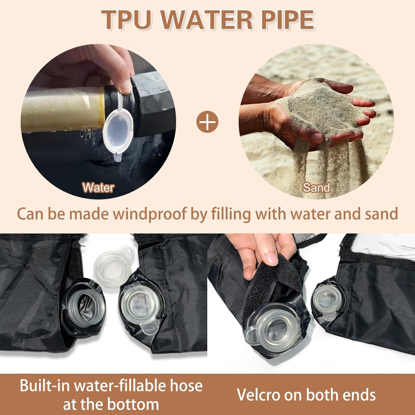 7.5-10FT Patio Mosquito Netting - Mosquito net for Patio Garden and Outdoor Umbrellas with Adjustable Elastic Cord and Zipper Umbrella net