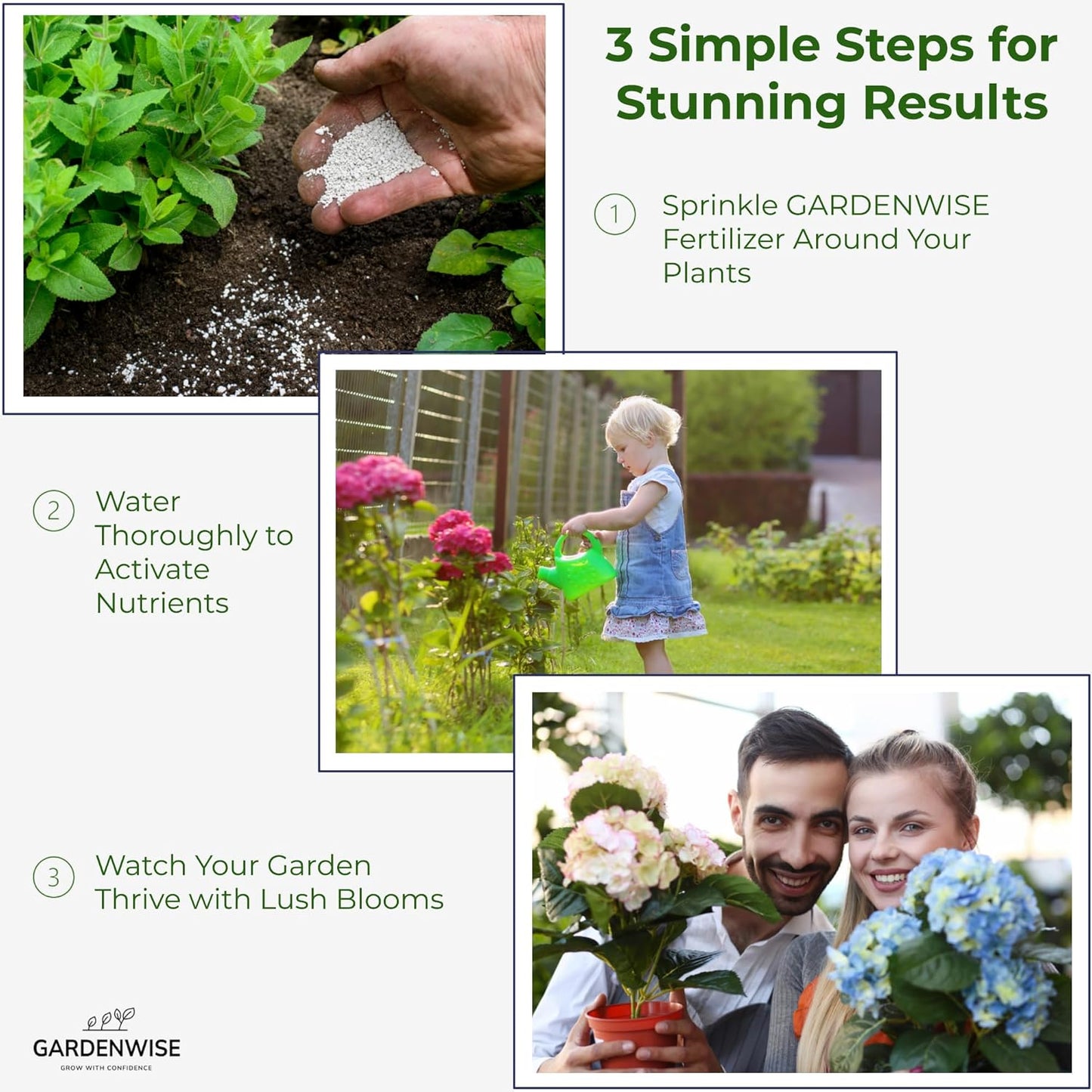 Slow Release Hydrangea Fertilizer with Iron & Sulfur – Indoor & Outdoor Soil Acidifier for Miracle Growth (2 qt)