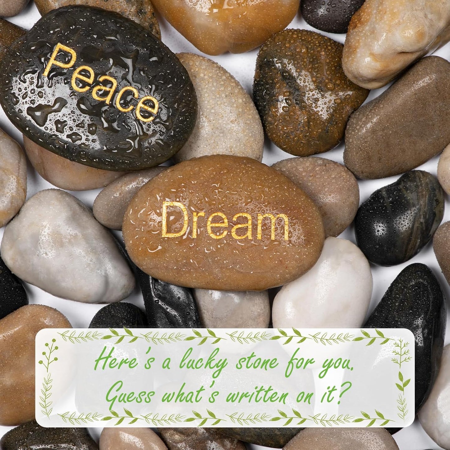 11lbs Mix Natural River Rocks, High-Polished Pebbles for Plants Garden, 1-2 inch Decorative Mix Stones, Ideal for Fish Tank, Vases, Crafting, Home Decor and Garden Landscaping Rocks,Mix