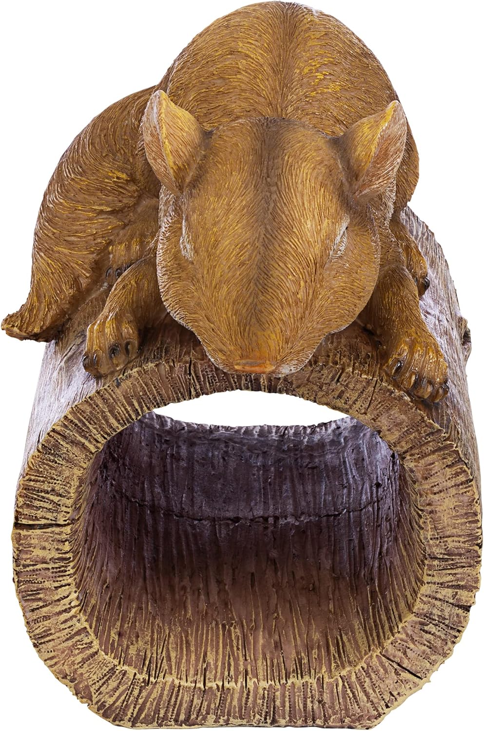 Jolly the Squirrel Gutter Guardian Downspout Statue