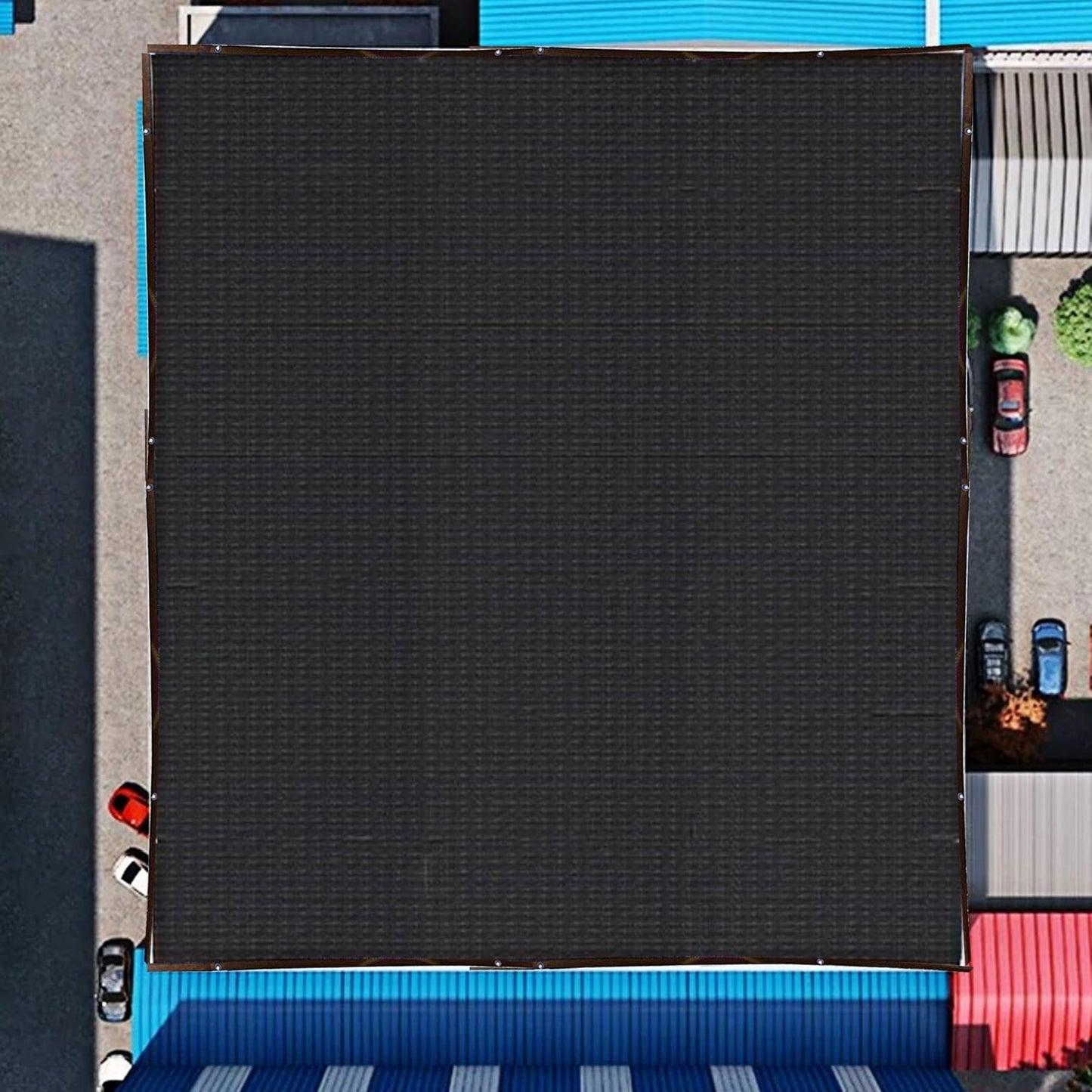 winemana Black Shade Cloth 30x30 FT– 90% Sun Shade Mesh Tarp for Greenhouse, Garden, Patio, Dog Kennel, Chicken Coop, and Outdoor Protection, Plants Cover Shade Netting with 2 Reinforced Grommets