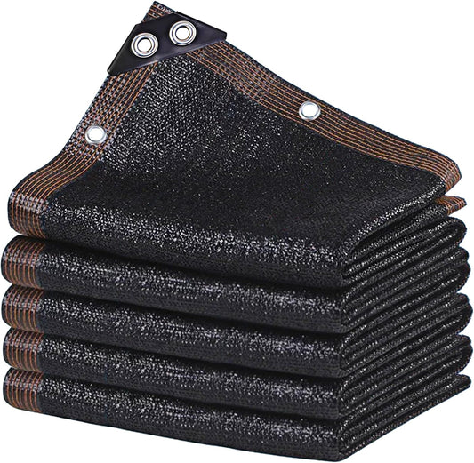 winemana Black Shade Cloth 30x30 FT– 90% Sun Shade Mesh Tarp for Greenhouse, Garden, Patio, Dog Kennel, Chicken Coop, and Outdoor Protection, Plants Cover Shade Netting with 2 Reinforced Grommets