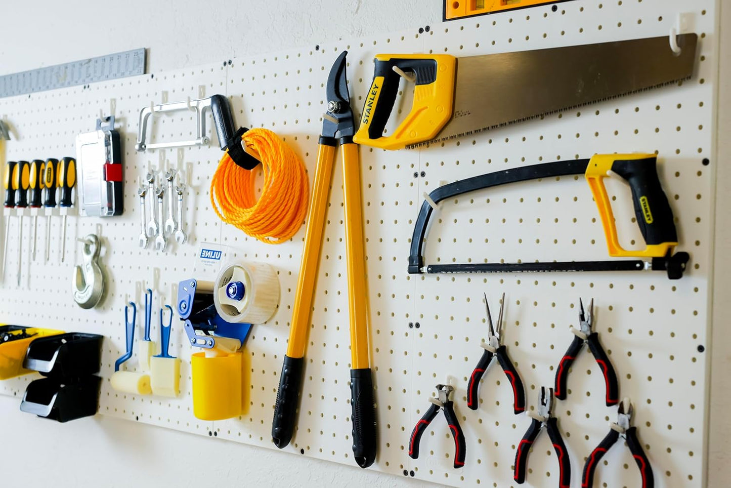 WallPeg Pegboard Kit - 4 Each 24"x16" White Pegbaord Panels - Made in The USA