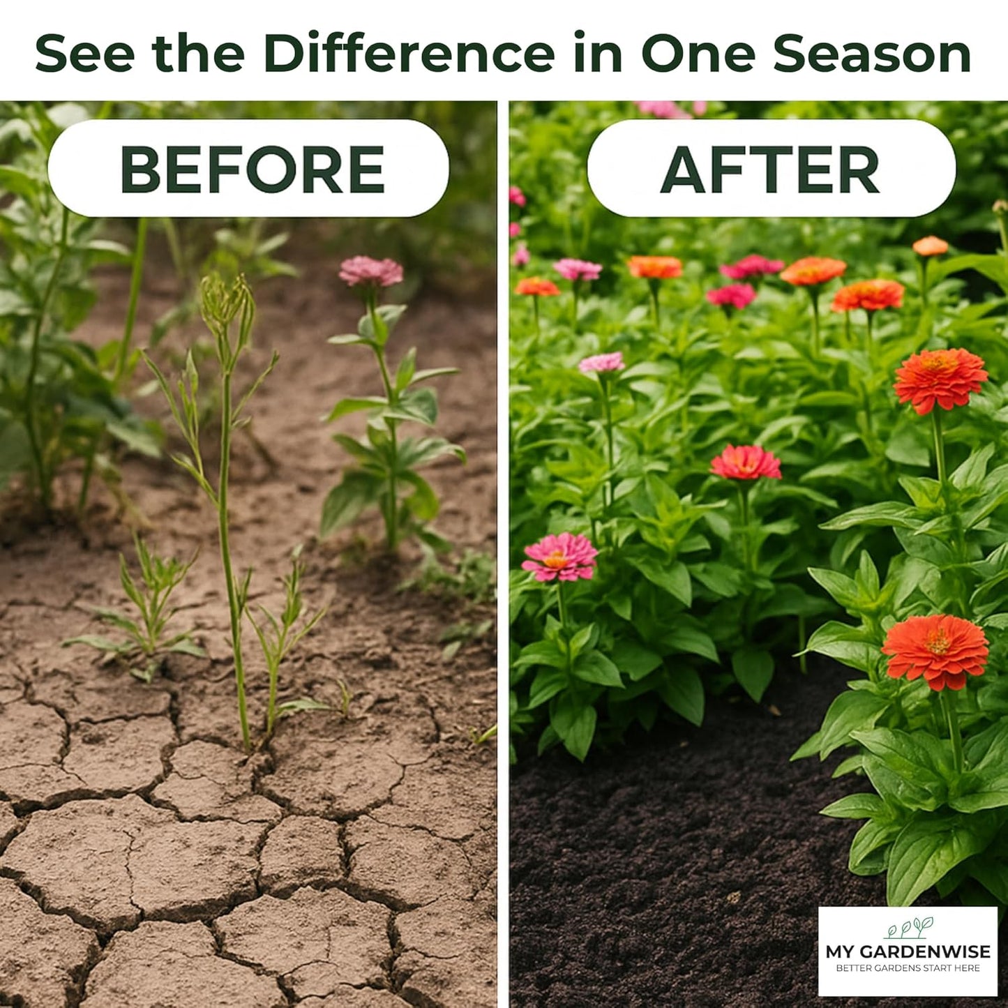 Gypsum for Soil - Calcium for Plants - Gypsum Fertilizer for Gardening, Lawn & Vegetables - Calcium for Garden (8 oz - 0.5 lb.)