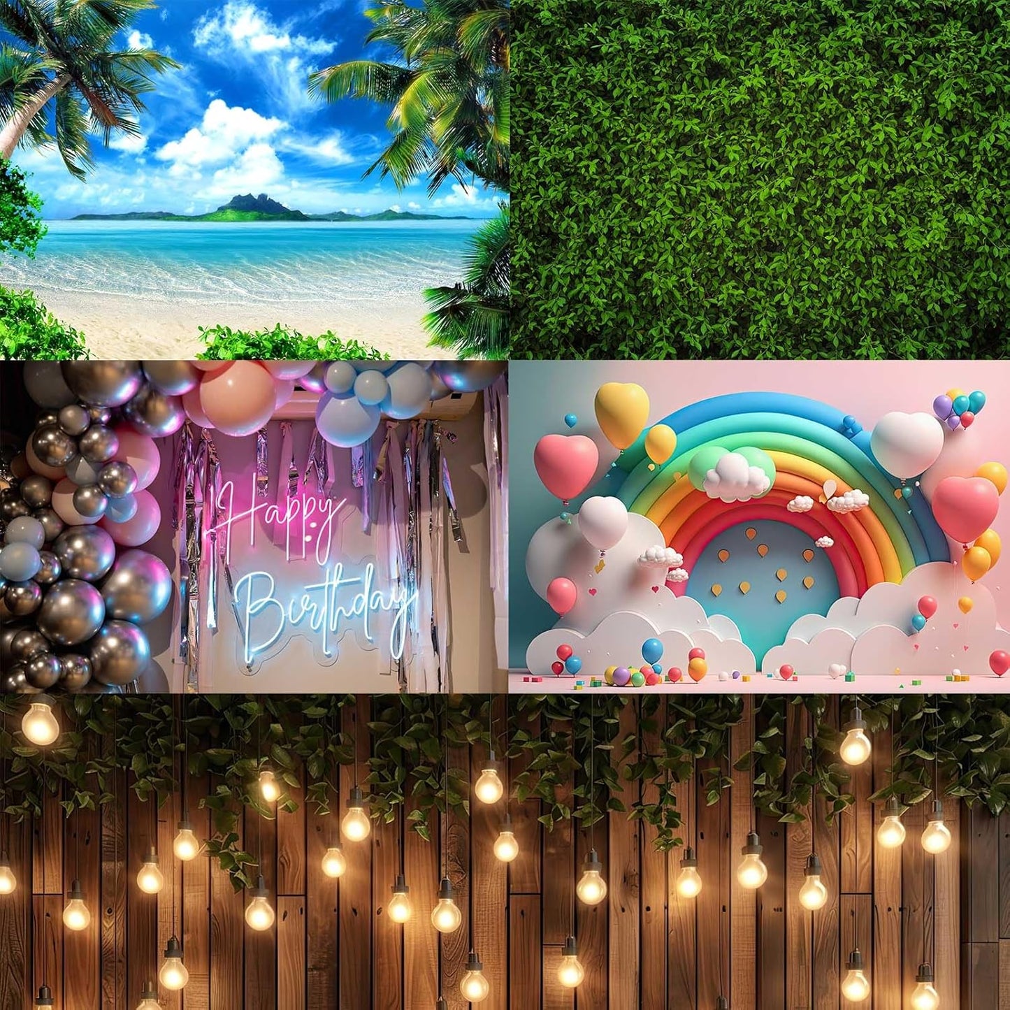 Aquarium Background Enchanting Beauty of Jungle Terrarium Backdrop Nature Jungle Green Leaf Palms Fish Tank Background Reptile Habitat Backdrop Wallpaper Poster Decor Vinyl 48x24in