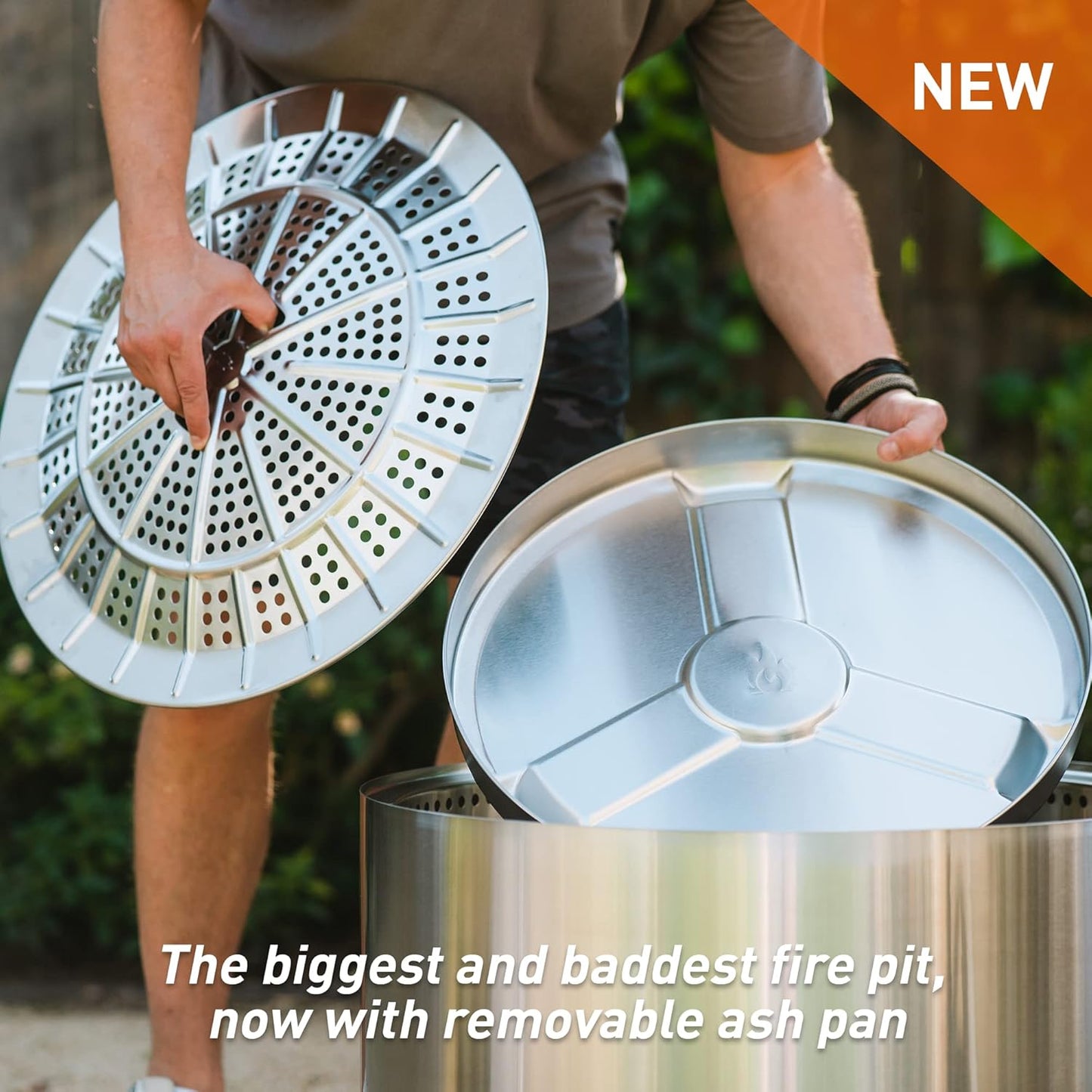 Solo Stove Yukon Big Yard Bundle 2.0 | Incl. Yukon Smokeless Fire Pit with Stand, Shelter, Shield, Portable for Wood Burning, Removable Ash Pan, Stainless Steel, H: 19.8in x Dia: 27in, 50.85lbs