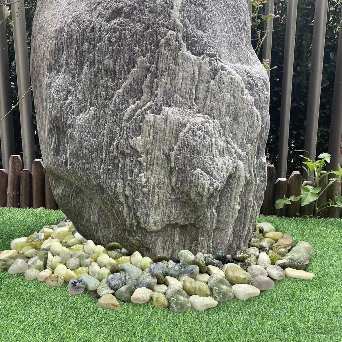 10lbs Jade River Rocks, 2-3 Inch Natural Pebbles for Indoor Plants, High Polished Decorative Stones Vase Filler Fish Tank Aquariums Landscaping Garden Outdoor and Indoor DIY