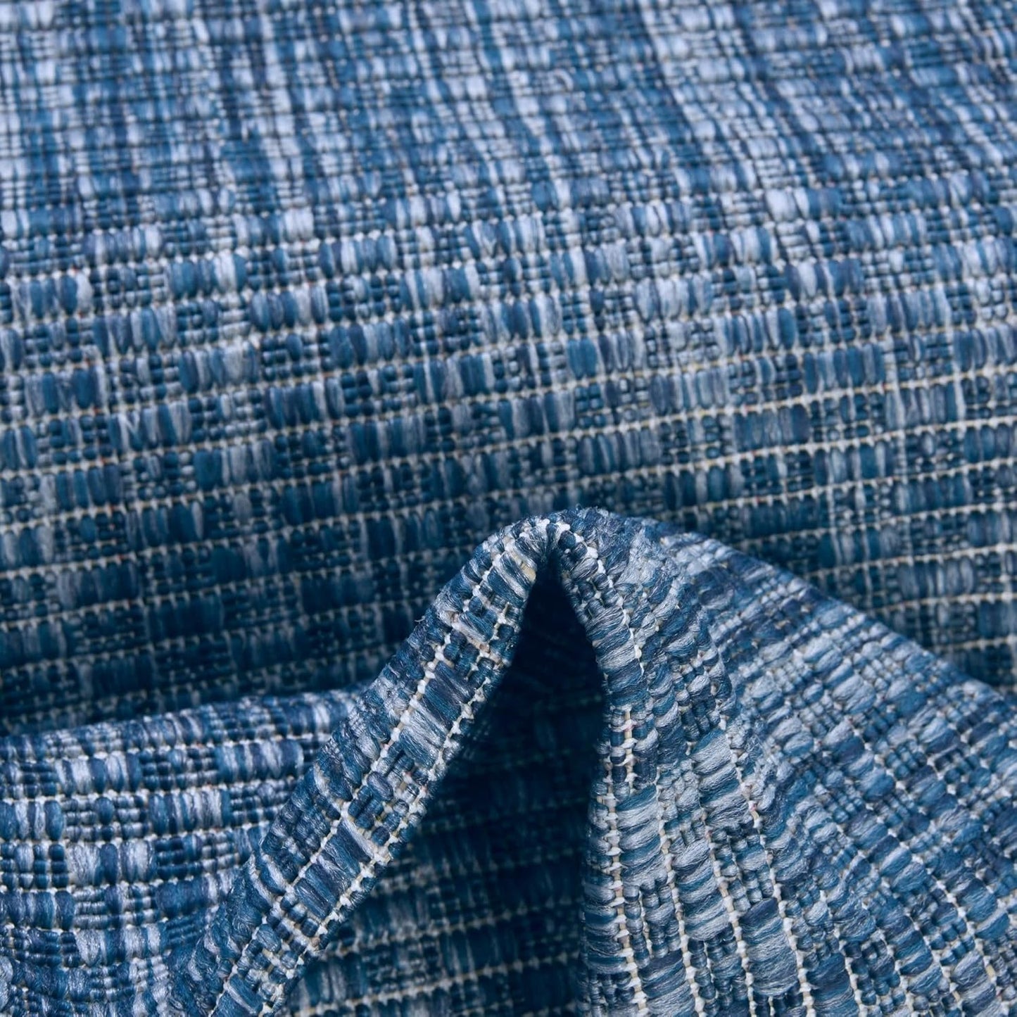 Unique Loom Outdoor Solid Collection Area Rug (5' Octagon Blue/Navy Blue)