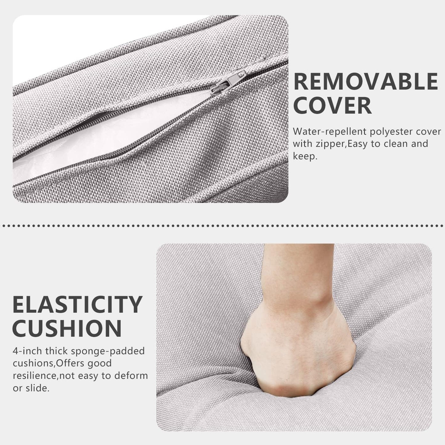 HUMMUH 7 Piece Patio Furniture Set with Fire Pit 41in 55,000 BTU,Wicker Outdoor Conversation Sets - Patio Swivel Chairs Sofa Ottomans,Side Table for Porch,Garden,Backyard