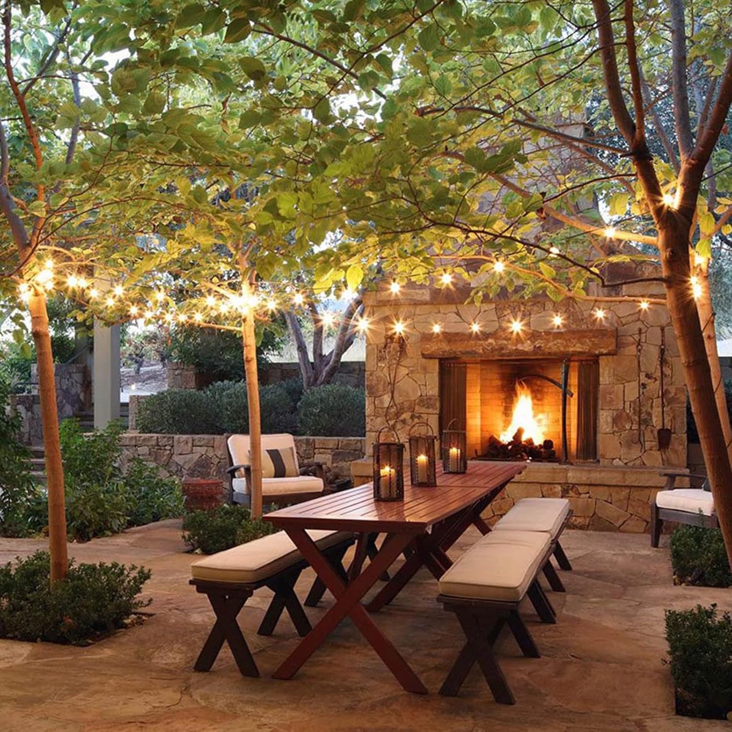 Banord 15 Pack Dimmable 2W S14 Replacement LED Bulbs, 2700K Warm White Waterproof Outdoor String Lights Vintage LED Filament Bulb, Shatterproof E26 Screw Base Edison Light Bulbs