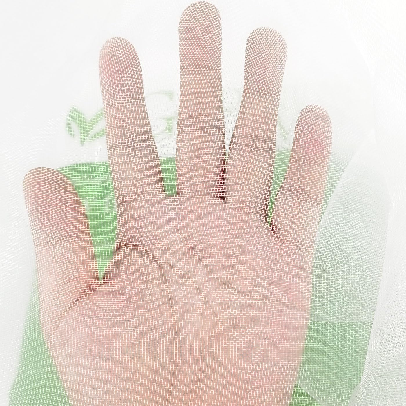 8x50Ft Mosquito Bug Insect Bird Fine Mesh Net Barrier Hunting Blind Garden Screen Netting for Protect Your Plant Fruits Flower