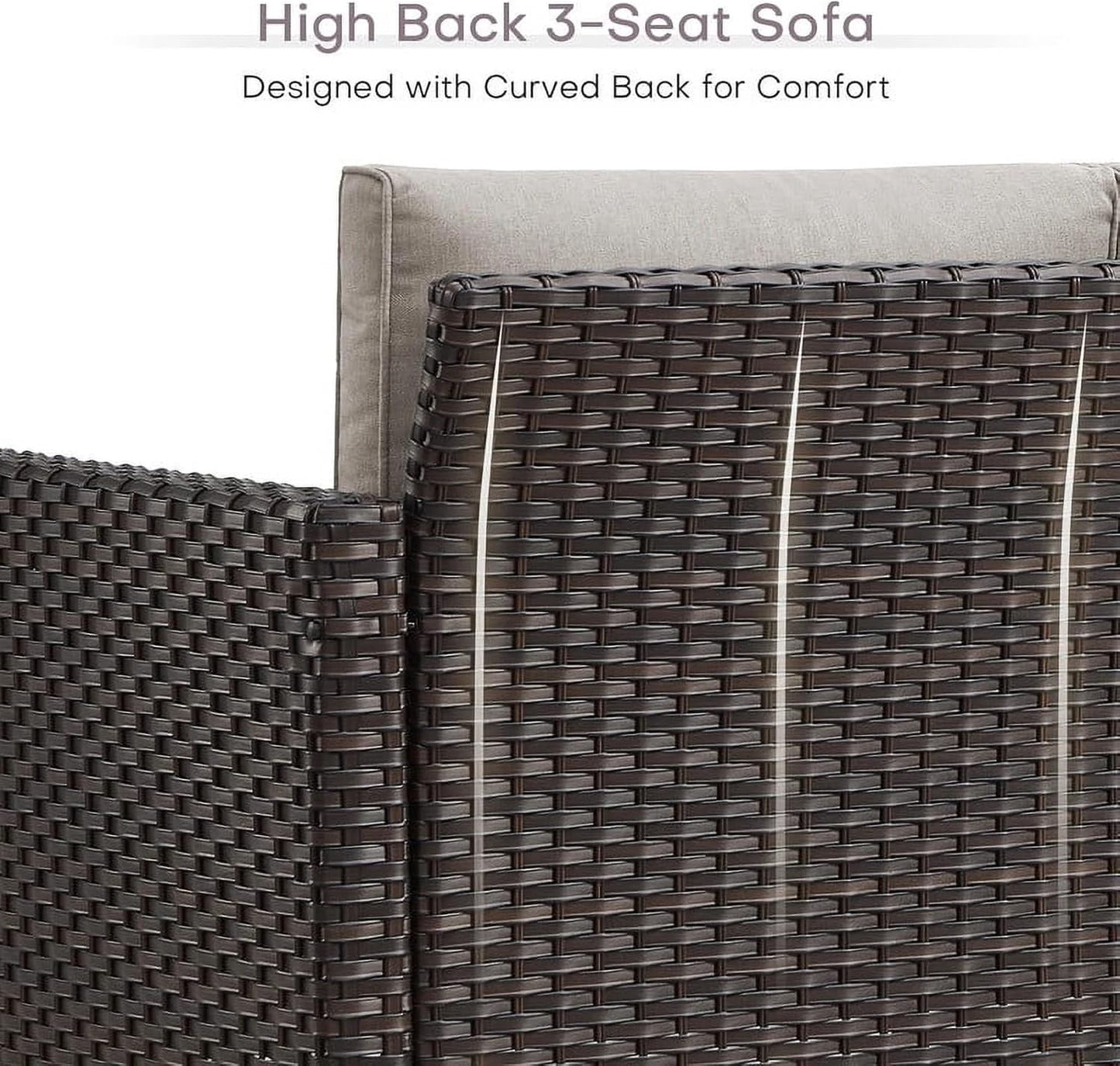 HUMMUH Outdoor Swivel Chairs,PE Wicker Patio Furniture Rocker Glider Chairs for Porch Balcony Deck Garden