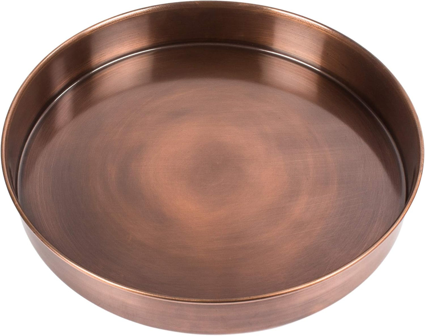 H Potter Large Outdoor Planter Tall Planter with Tray Indoor Copper Flower Pot Decorative Weather Resistant Garden Urn Deck Patio Plants Herbs Flowers Entryway Hallway Porch