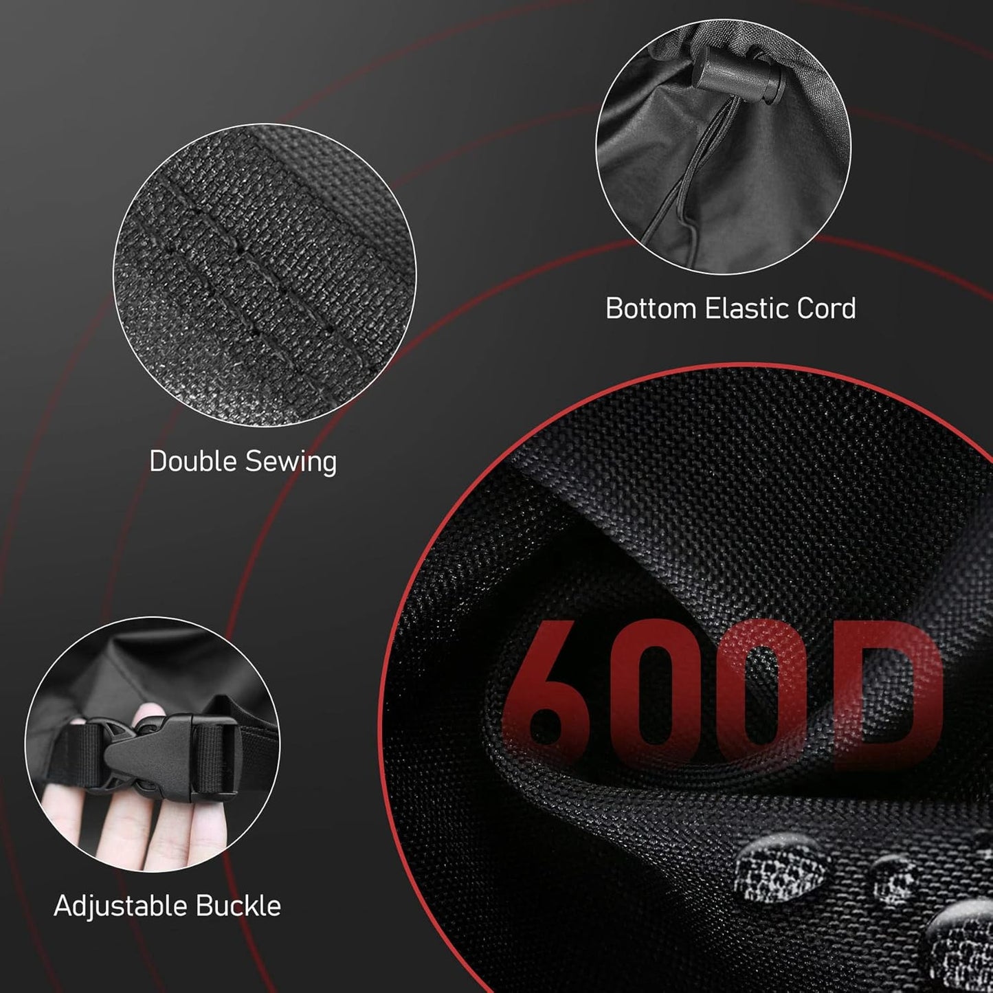 Fire Pit Cover Square 32 Inch - Outdoor Firepit Cover Heavy Duty & Waterproof, 600D Patio Fire Table Cover Gas Fire Pit Accessories Fit 32" Yaheetech Firepit - 32 x 32 x 16 Inch