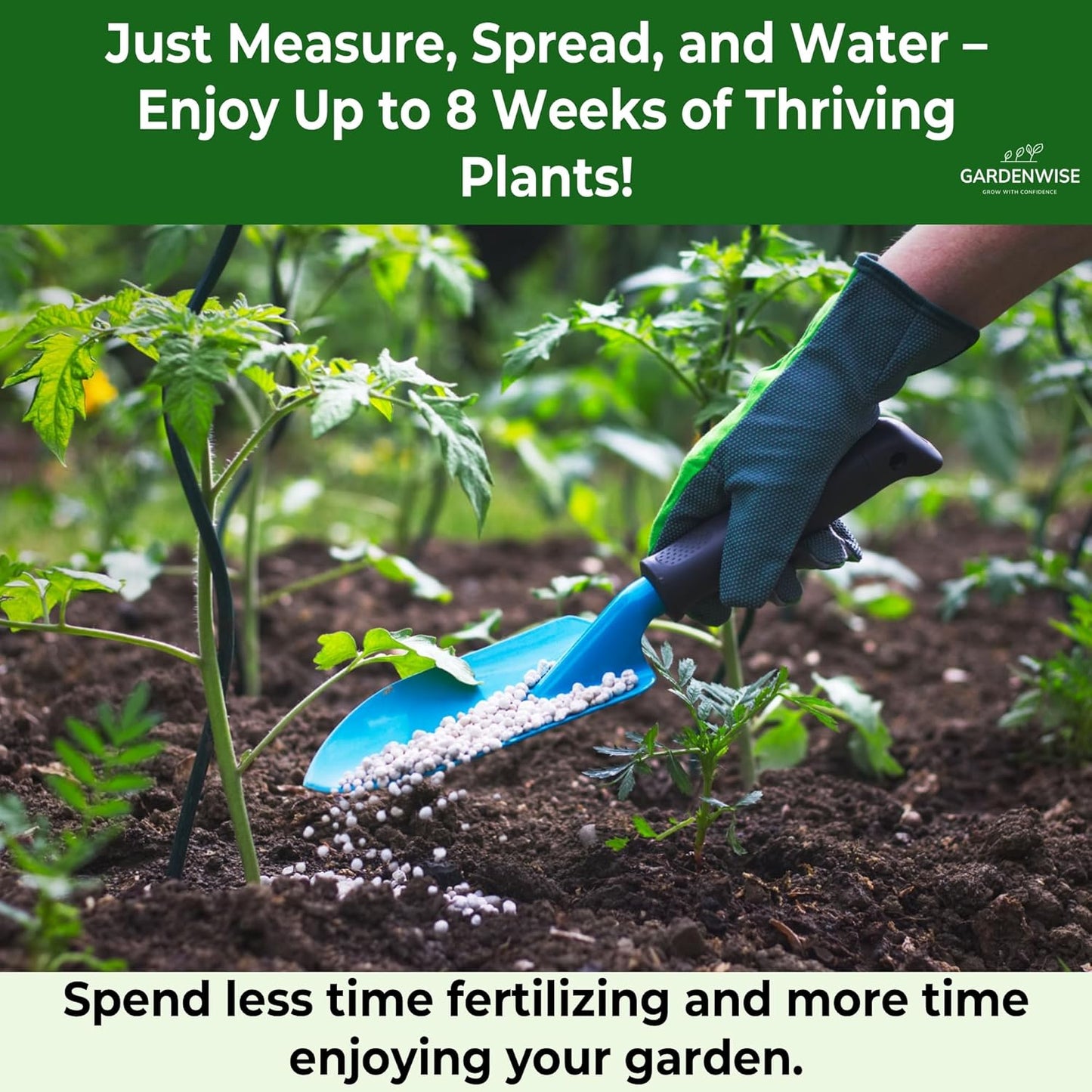 10-10-10 Plant Fertilizer Slow Release - 10 10 10 All Purpose Granular Garden Fertilizer for Vegetables, Tomato, Arborvitae, Shrubs, Rose, Flowers, Fruit, Fig Trees (5 QUARTS)