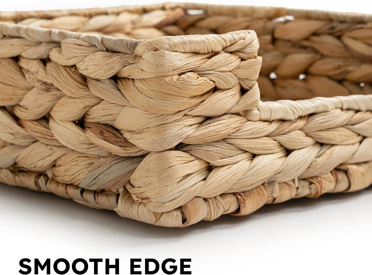 CLAYNIX Rattan Napkin Holders for Table, Napkins Holder For Paper Napkins, Kitchen Luncheon Paper on Boho Dining Countertop - Rectangle