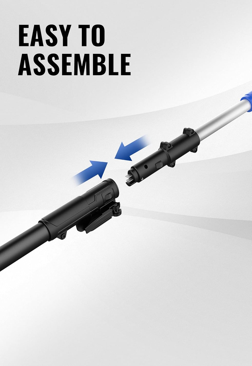 WILD BADGER POWER Cordless Pole Saw 20V 8'' Electric 2.0Ah with Telescoping Pole, 0° to 30° Adjustable Head, Battery and Charger included