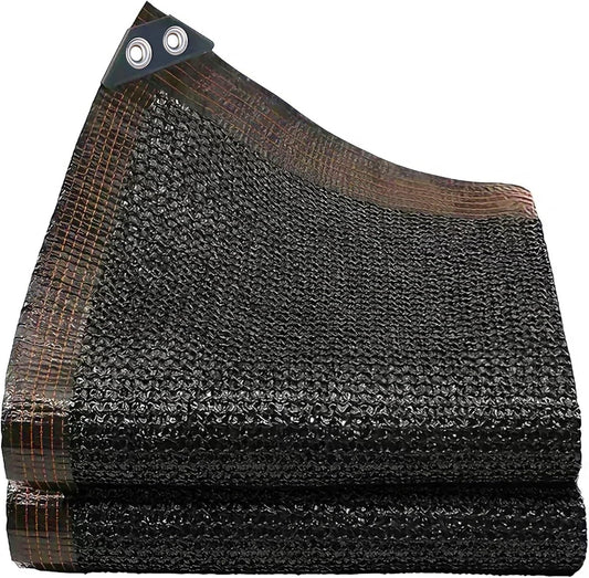 winemana 50% Black Shade Cloth, 3.3 x 10 FT Garden Mesh Tarp for Plants Heat Protection with Grommets, Sunshade Plant Cover for Greenhouse, Barns Kennel, Outdoor Netting Screens for Patio & Porch