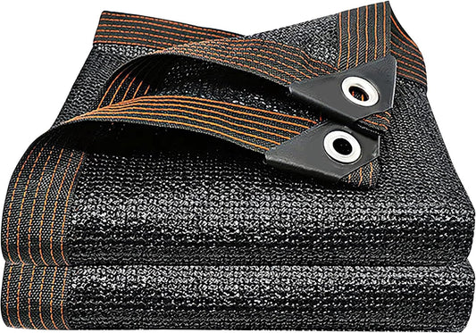 winemana 50% Black Shade Cloth, 3.3 x 6.6 FT Durable Mesh Tarp with Grommets, Garden Sunblock Shade Cloth Shading Antifreezing for Plants Cover, Greenhouse, Barns Kennel, Patio, Tomatoes