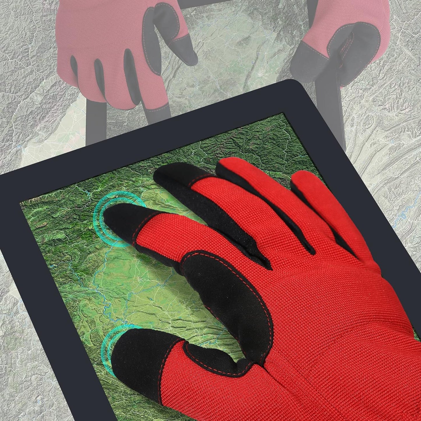 DULFINE High Performance Work Gloves For Men(3 Pairs Pack), High Dexterity Touch Screen For Multipurpose,Excellent Grip (Extra Large)