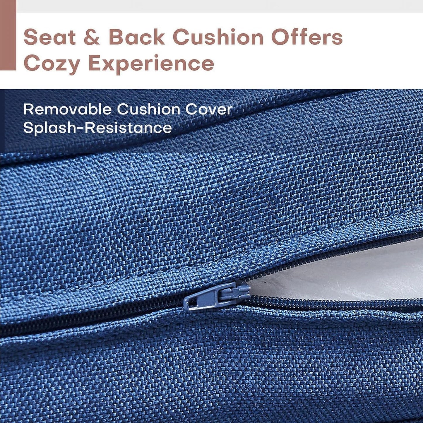 HUMMUH Outdoor Swivel Chairs Set of 2,PE Wicker Patio Furniture Rocker Glider Chairs for Porch Balcony Deck Garden