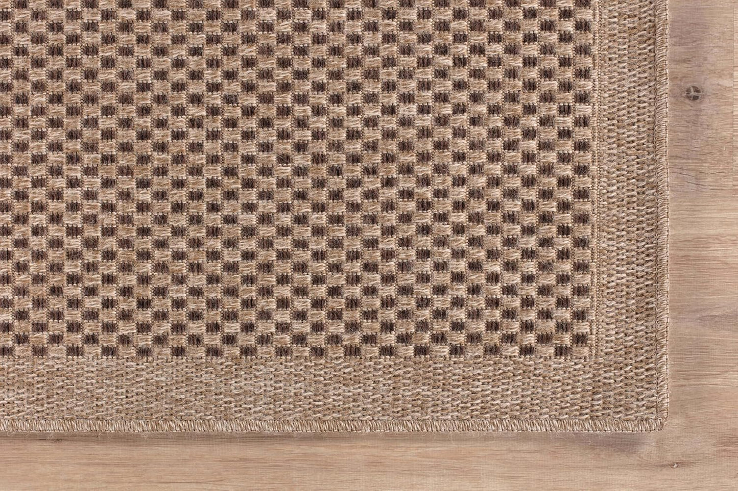 CAMILSON Easy Jute Rug 2x3, Indoor Outdoor Natural Color Fiber Area Rugs for Living Room and Kitchen Rug, Sisal Boho Woven Design, Easy-Cleaning, Washable Outside Carpet Alfombras (2 x 3)