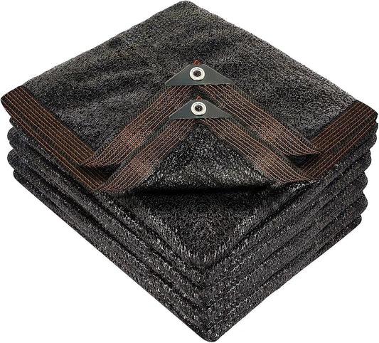 winemana 50% Black Shade Cloth, 14 x 20 FT Durable Mesh Tarp with Grommets, Garden Sunblock Shade Cloth Shading Antifreezing for Plants Cover, Greenhouse, Barns Kennel, Patio, Tomatoes