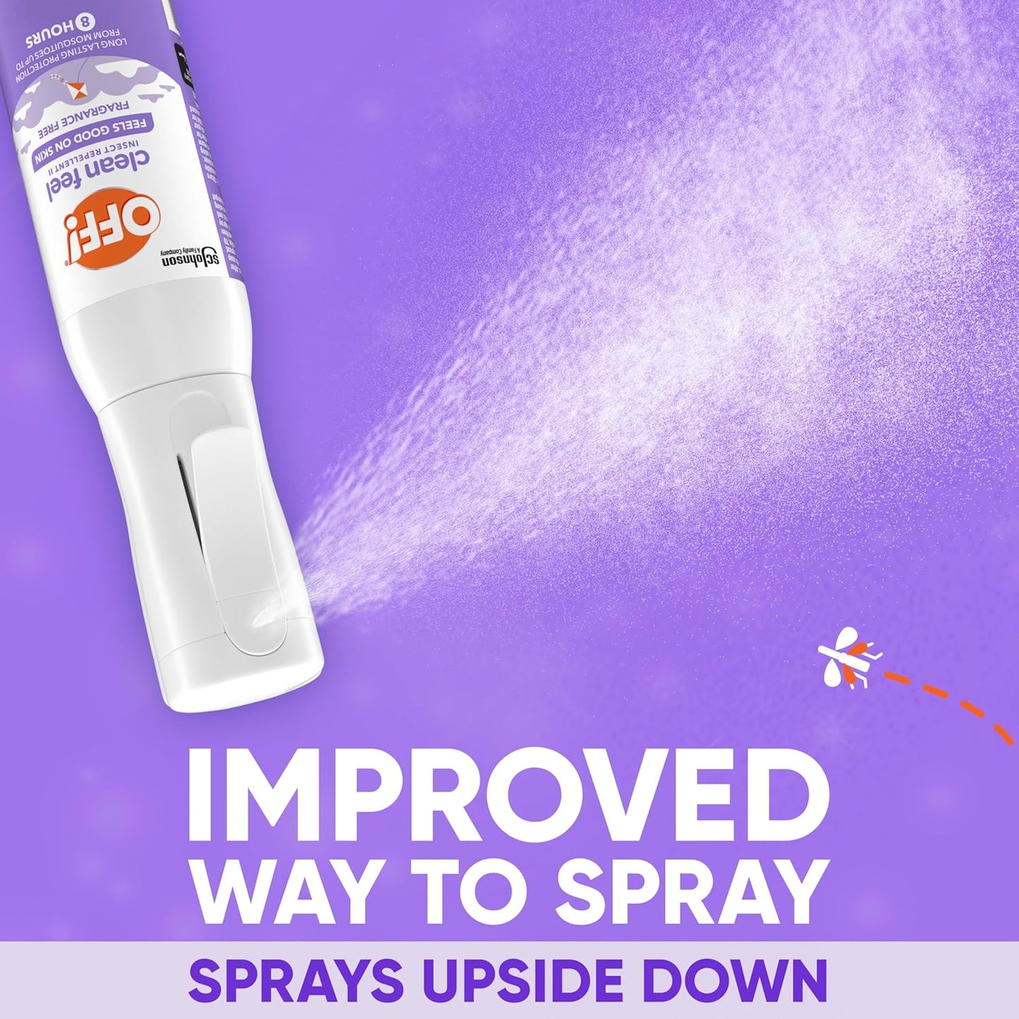 OFF! Clean Feel Insect Repellent Misting Spray, Fragrance-Free Bug Spray for Lasting Protection from Mosquitoes and Ticks, 6 oz